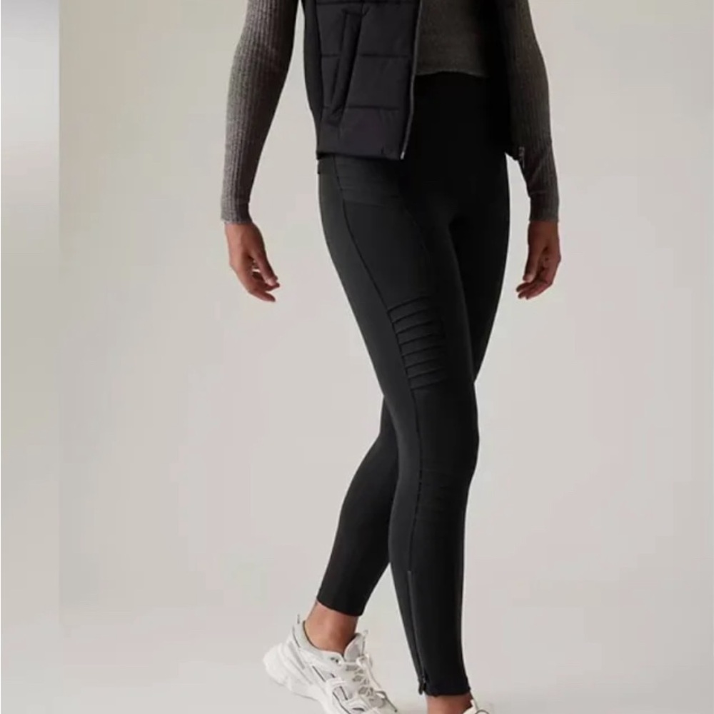 Athleta Delancey Moto Tight size small - Picture 3 of 10